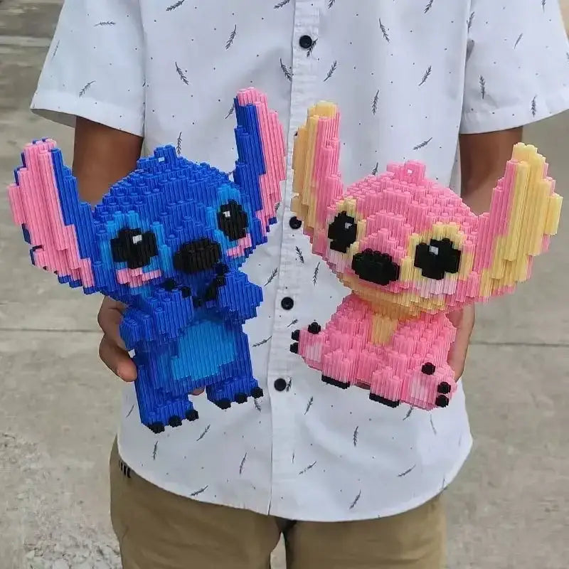 Nano Block Stitch Blue Pink Toy