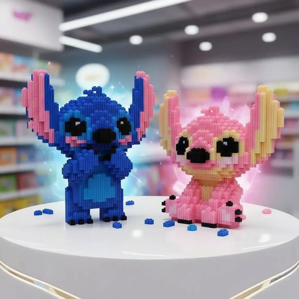 Nano Block Stitch Blue Pink Toy