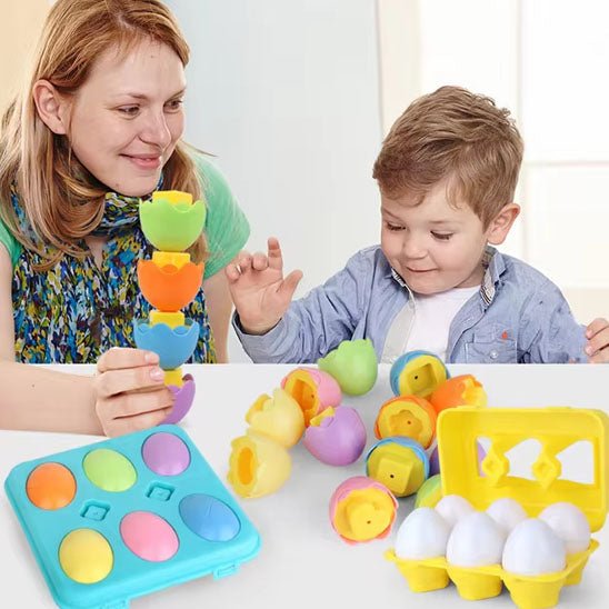 Montessori Eggs Toy - 12 Educational Eggs