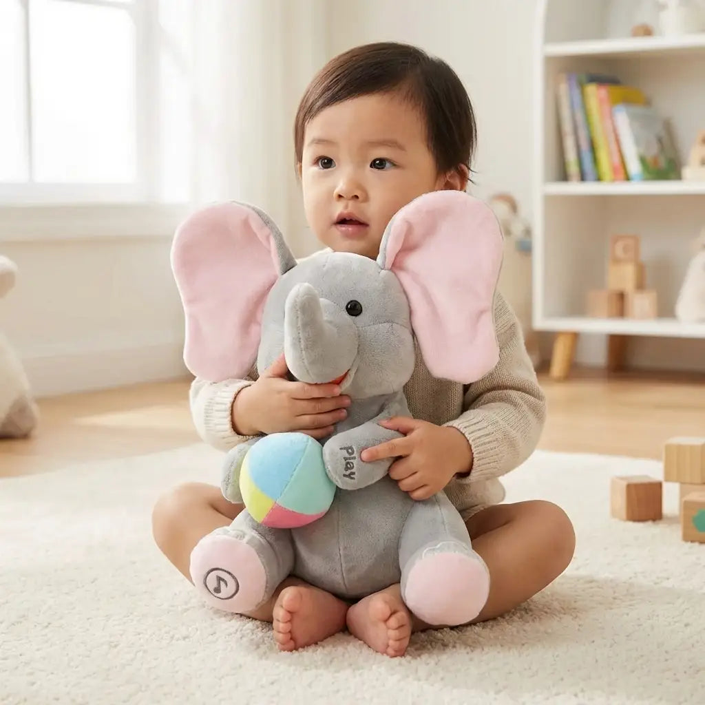 Peek-a-boo Elephant Plush Toy