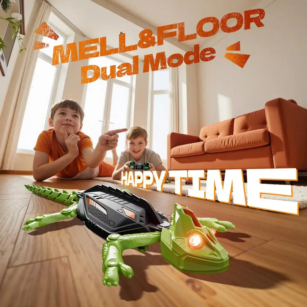 Remote control wall climbing robot toy