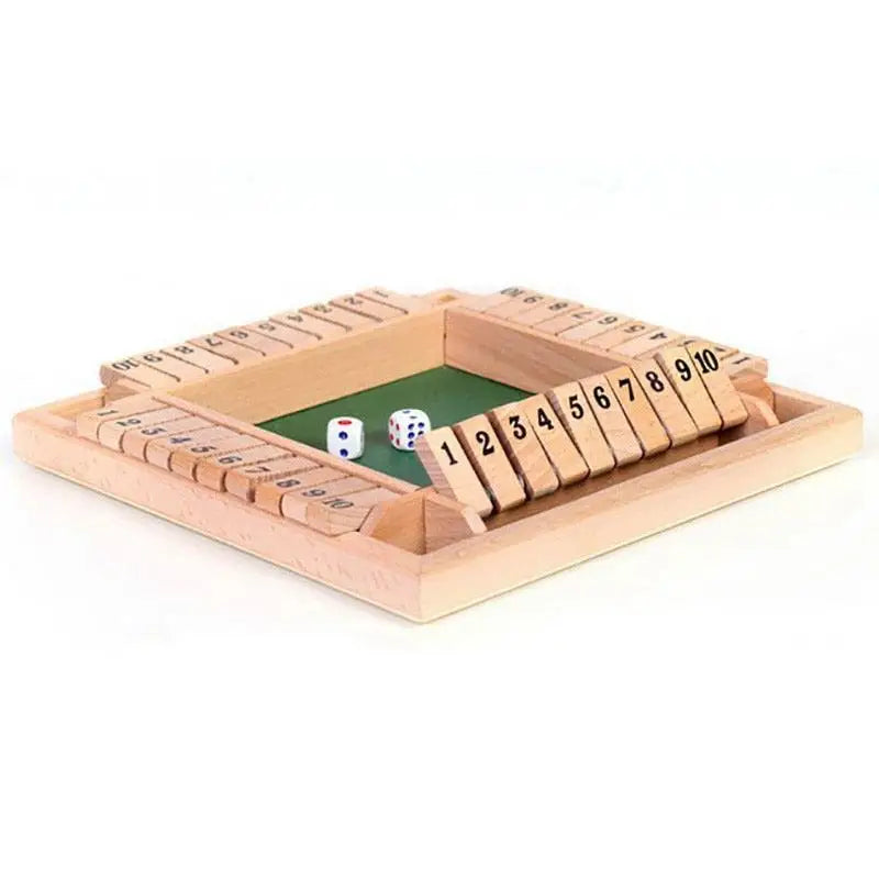 Shut The Box 4 Player Game