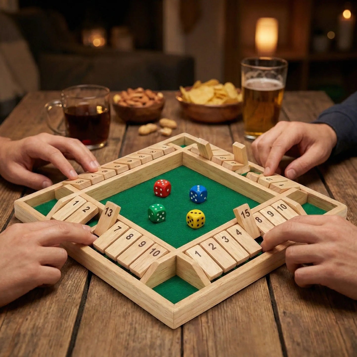 Shut The Box 4 Player Game