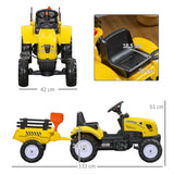 Toy tractor with trailer for children