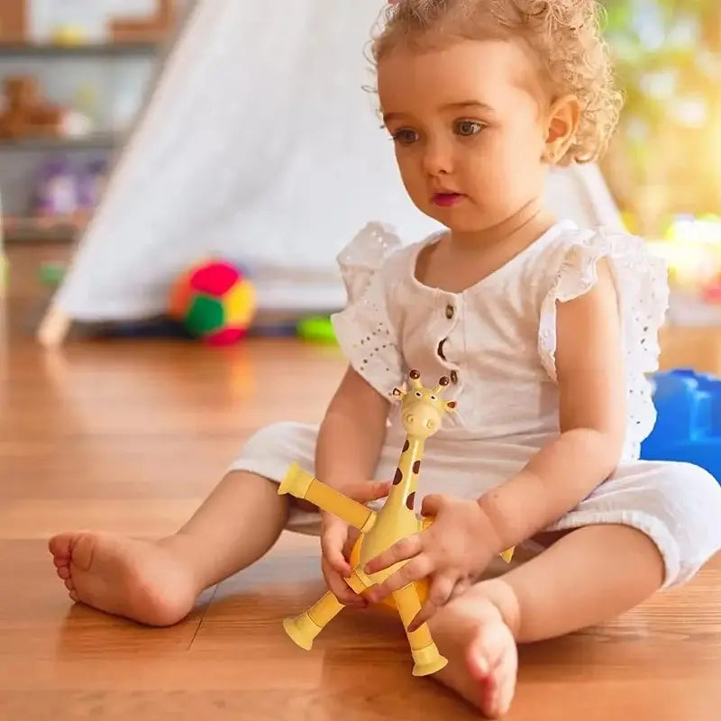 Anti-stress Suction Cup Giraffe Toys