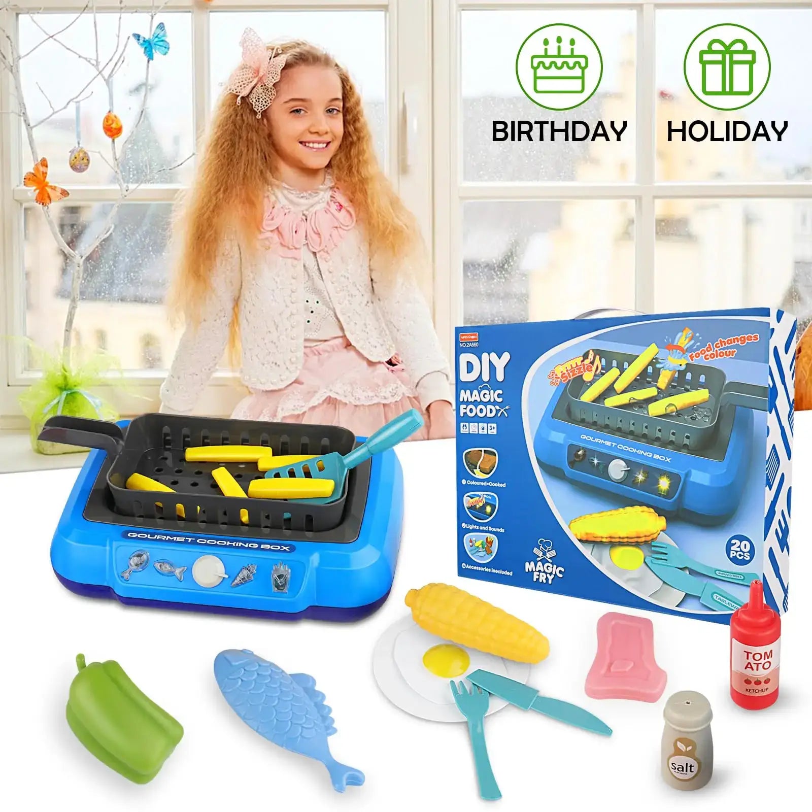 Color-changing kitchen toys