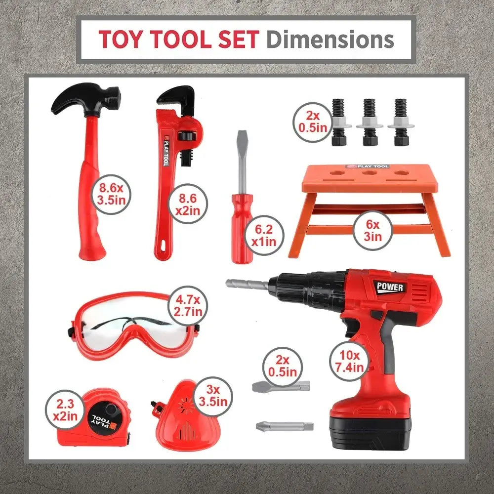 Kids' Pretend Play Workbench Toys