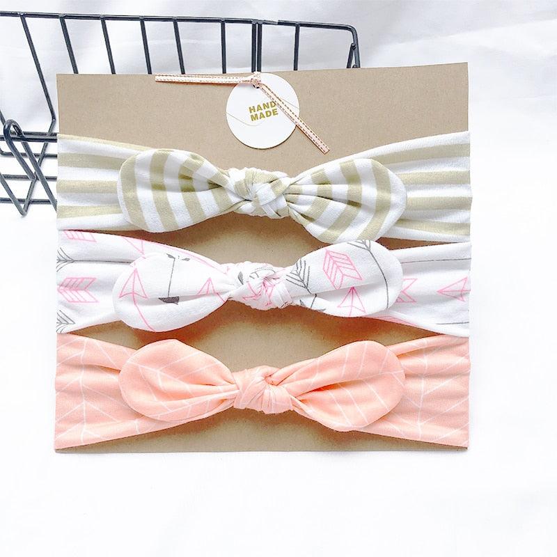 Bandeau fille motifs et couleur différents (lot de 3)