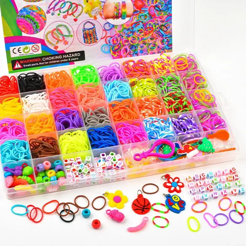 Children's Elastic Bracelet Kit 600 Pieces