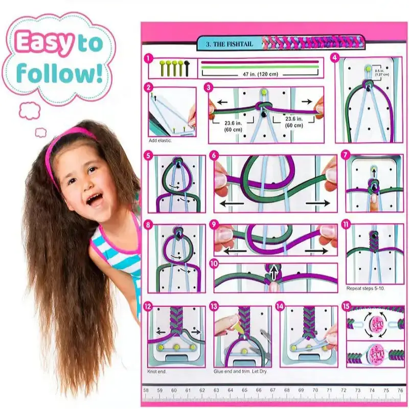 Girls' bracelet making kit
