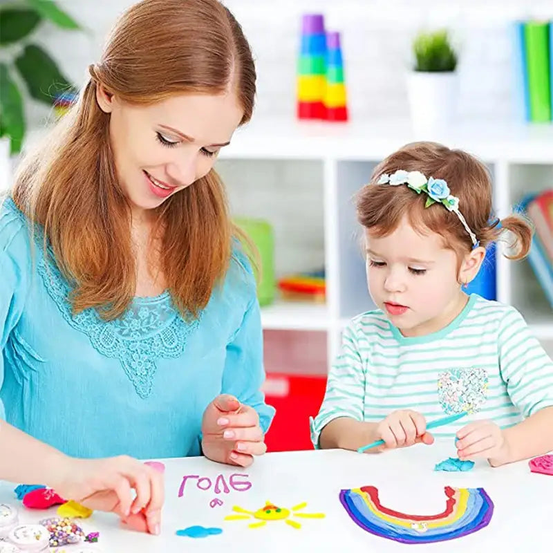 Kids Fluffy Slime Kit 10 Pieces