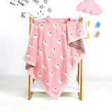 Baby Knitted Bunny Snuggle Blanket (100% Cotton)