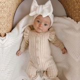 Nordic Cotton Knitted Bodysuit (Cozy Autumn Layer)