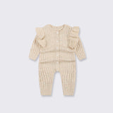 Nordic Cotton Knitted Bodysuit (Cozy Autumn Layer)
