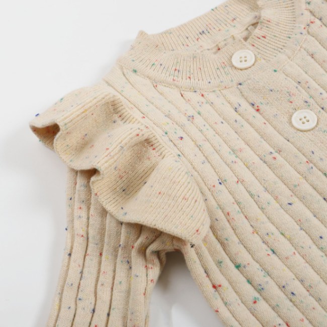 Nordic Cotton Knitted Bodysuit (Cozy Autumn Layer)