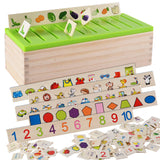 Montessori Boîte de Tri par Catégories (8 Thèmes de Connaissance)