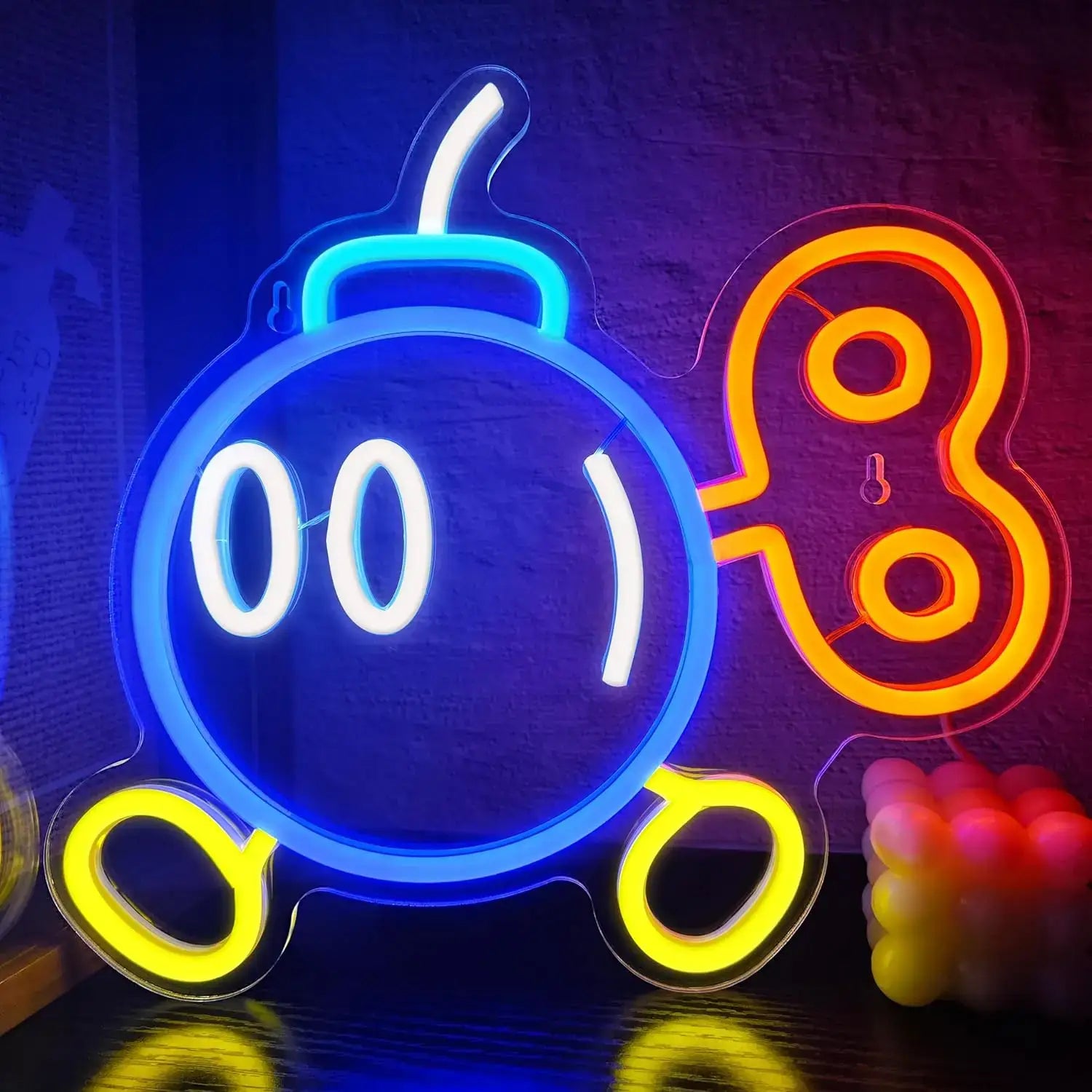 Bob-omb Super Mario Neon Lamp