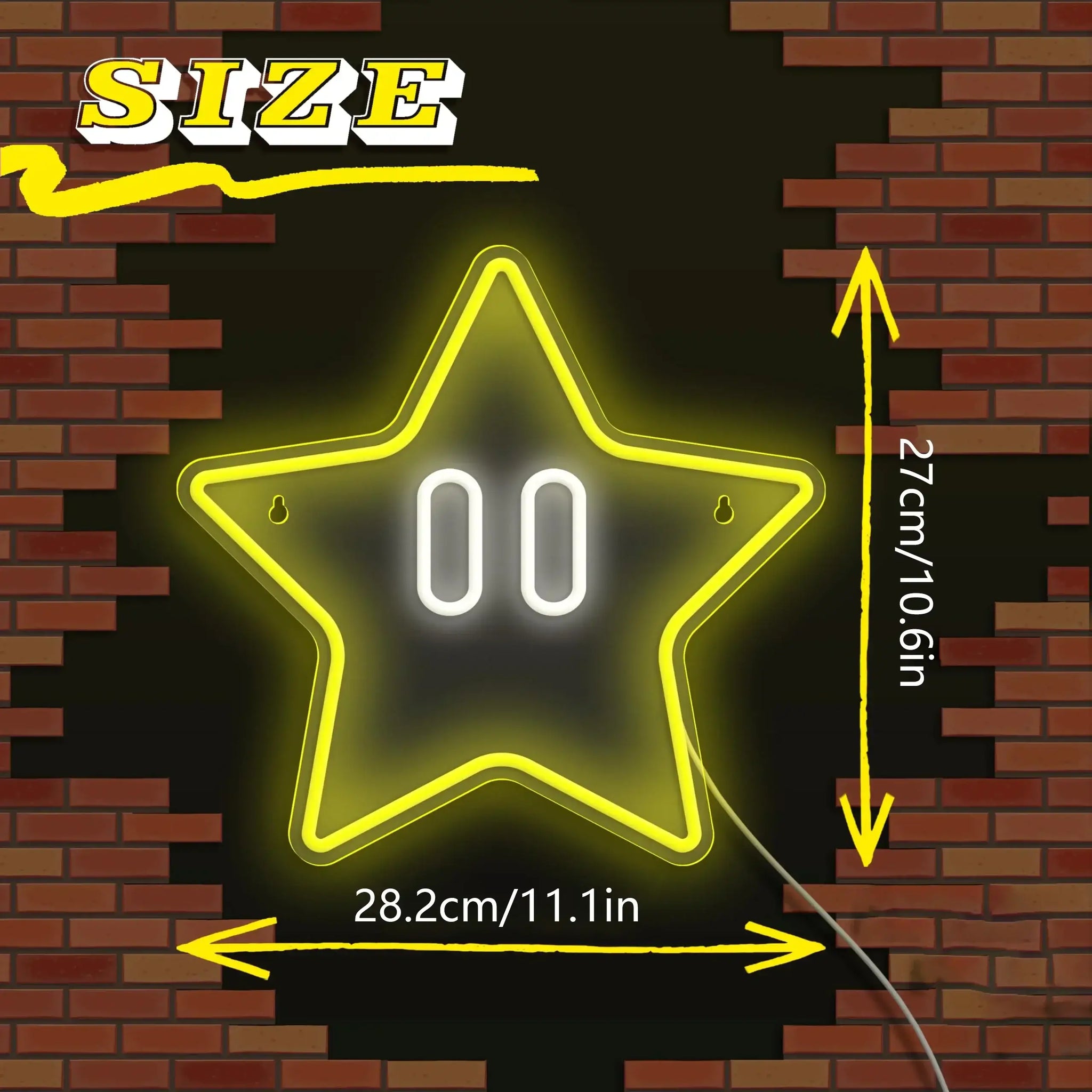 Mario Star Neon Lamp
