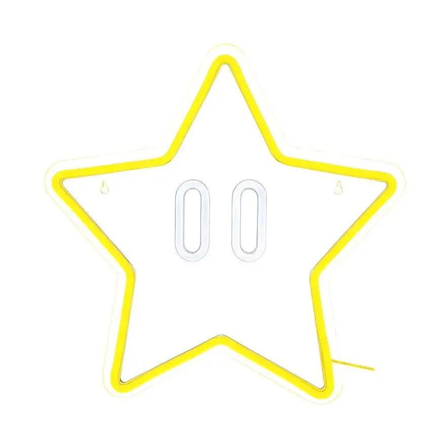 Mario Star Neon Lamp