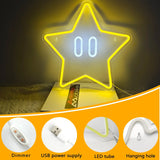 Mario Star Neon Lamp