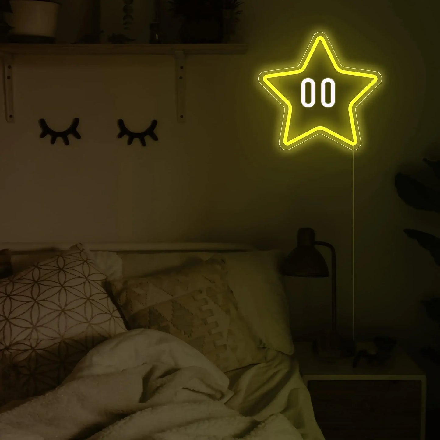 Mario Star Neon Lamp
