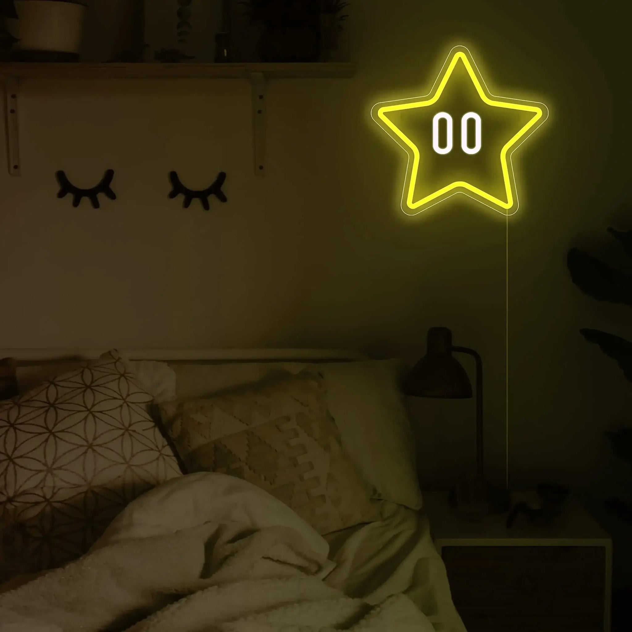 Mario Star Neon Lamp