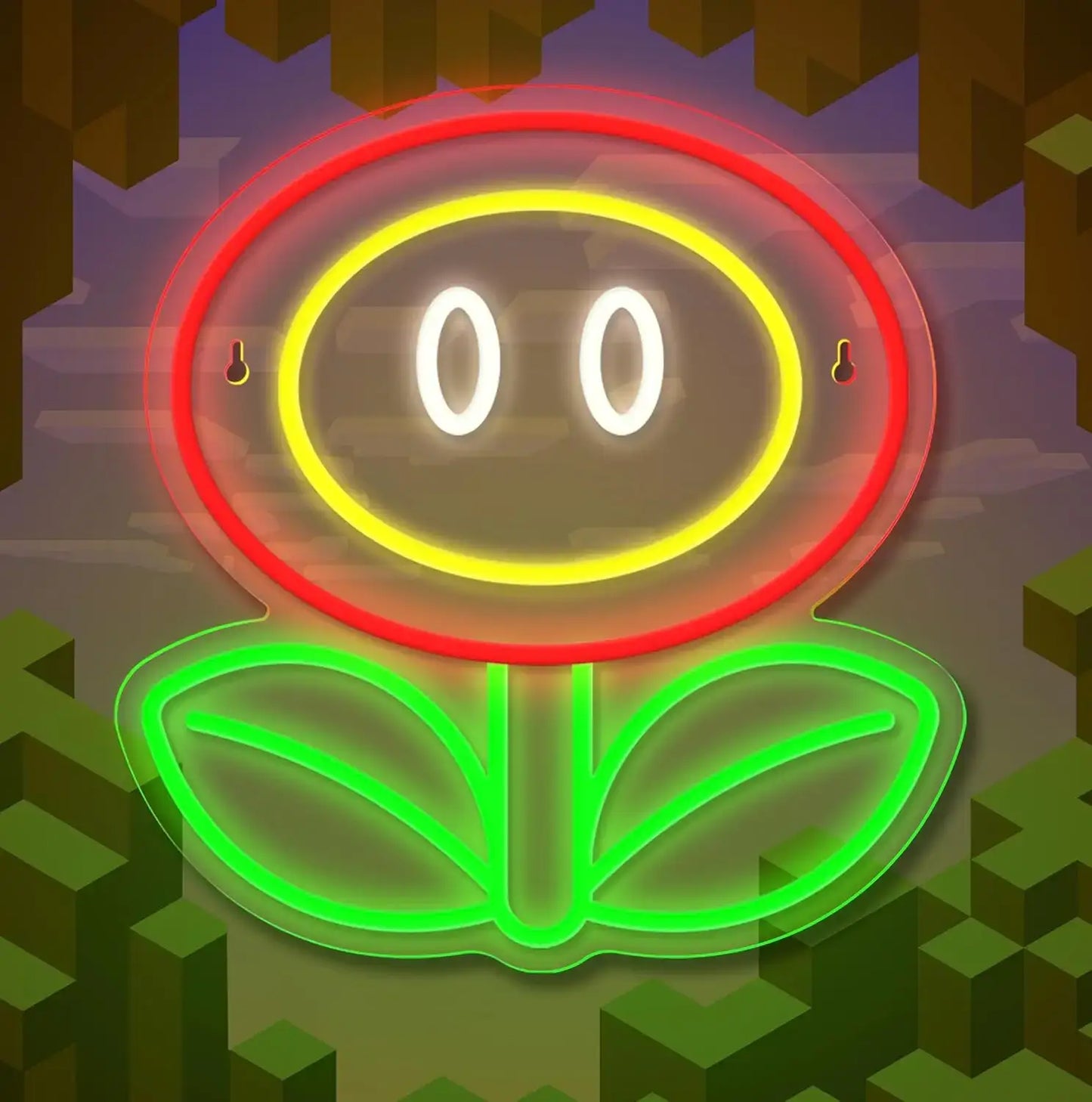 Mario Fire Flower Neon Lamp