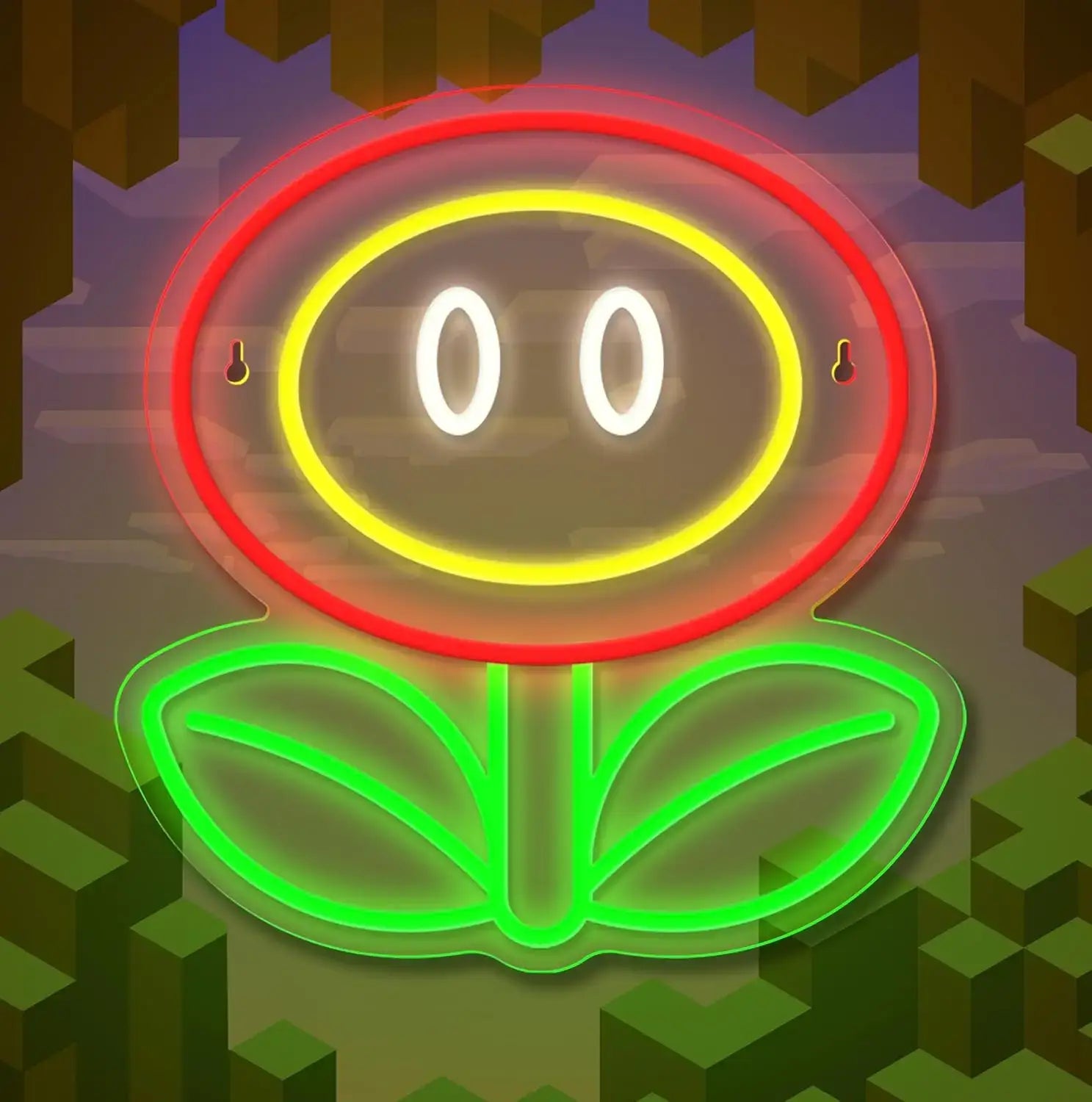 Mario Fire Flower Neon Lamp