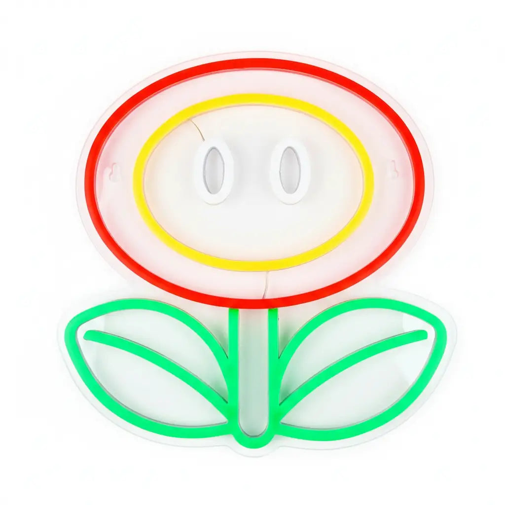 Mario Fire Flower Neon Lamp