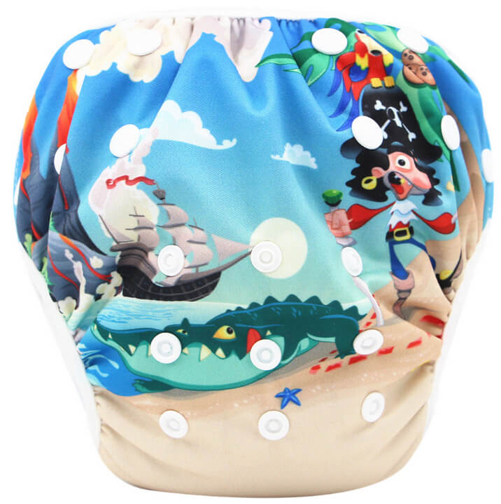 Couche de Bain Réglable Réutilisable (Étanche & Écologique)