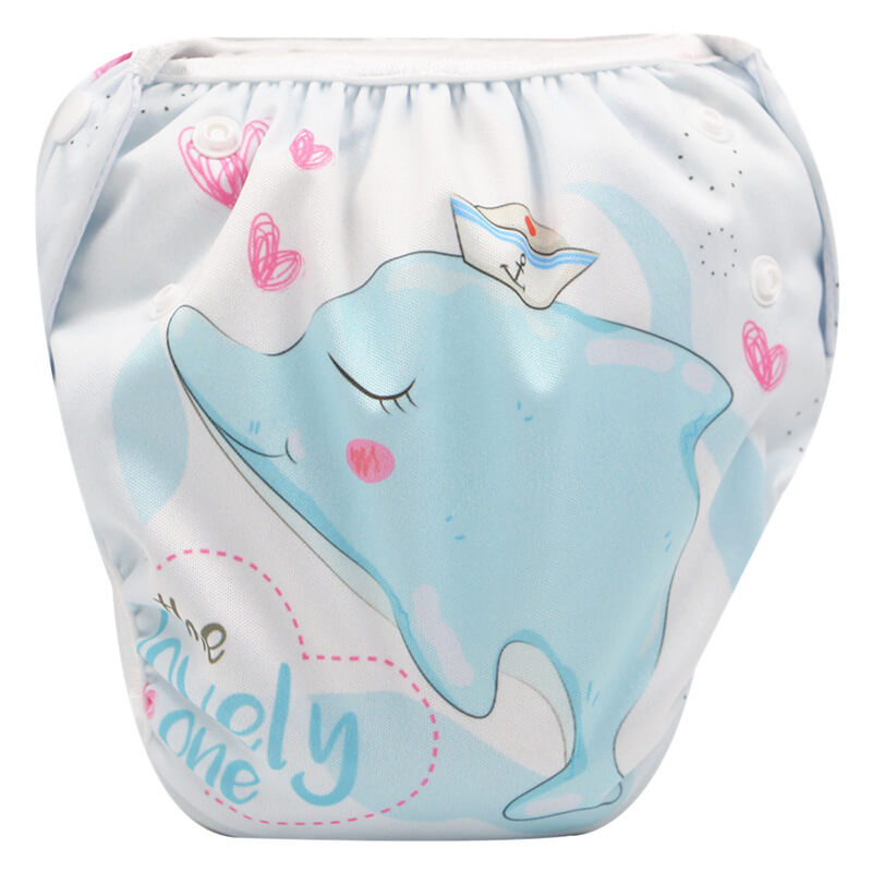 Couche de Bain Réglable Réutilisable (Étanche & Écologique)