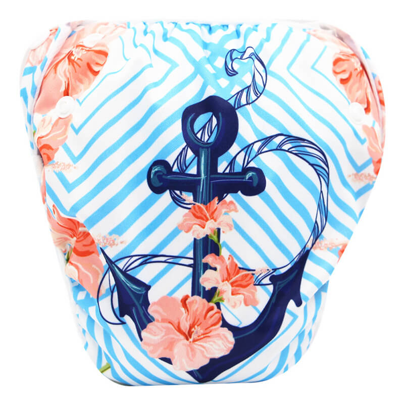 Couche de Bain Réglable Réutilisable (Étanche & Écologique)