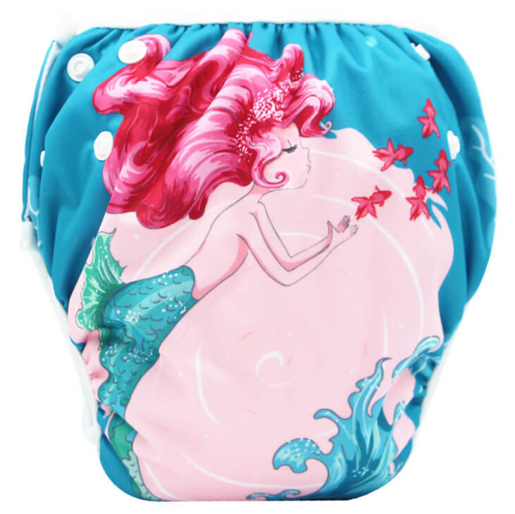 Couche de Bain Réglable Réutilisable (Étanche & Écologique)