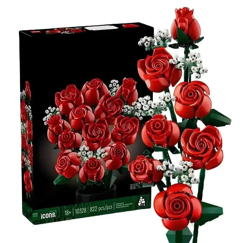 Lego MOC Romantic Rose Bouquet