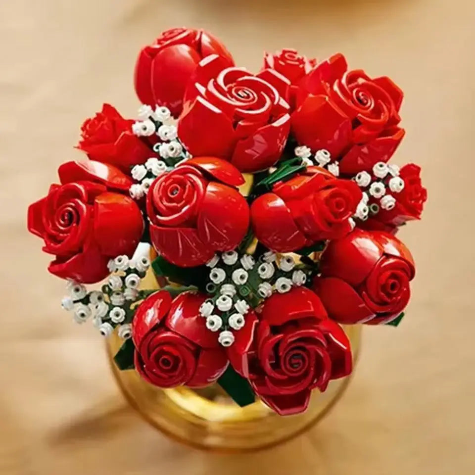 Lego MOC Romantic Rose Bouquet