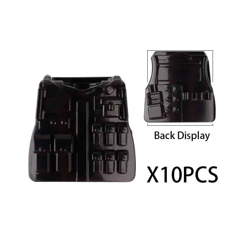 Moule de gilet tactique noir en plastique pour lego moc accessoires militaires lego moc ww2 lego militaire