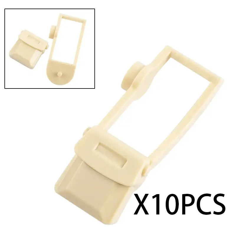 Beige plastique boucle de ceinture de sécurité lego moc accessoires militaires avec cadre rectangulaire et mécanisme de verrouillage