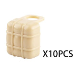 Canister en plastique crème avec motif moulé et poignée pour lego moc accessoires militaires ww2