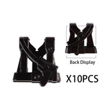 Clip noir en plastique avec design robuste emboîtable pour lego moc militaire et lego moc ww2
