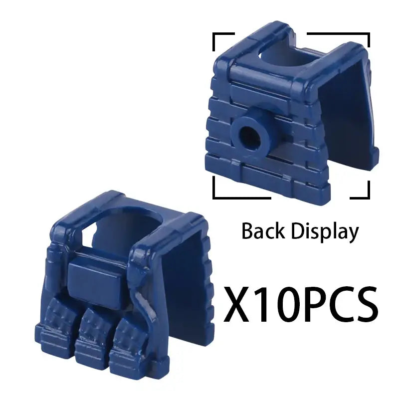 Connecteur légo moc militaire en plastique bleu pour accessoires lego moc ww2 de type lego militaire