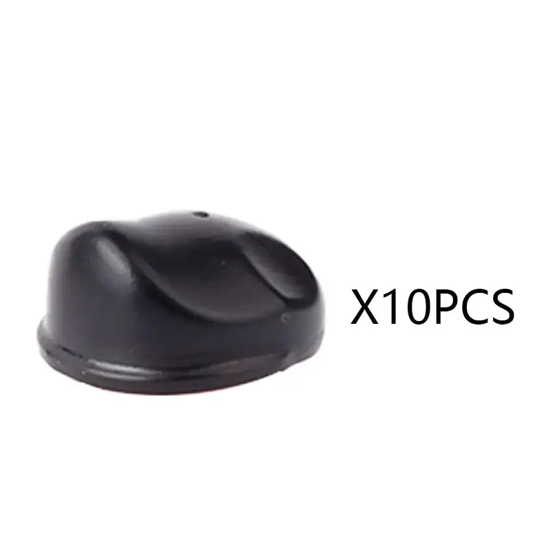 Capuchon en plastique noir lisse pour lego moc accessoires militaires avec ridges subtiles sur le dessus