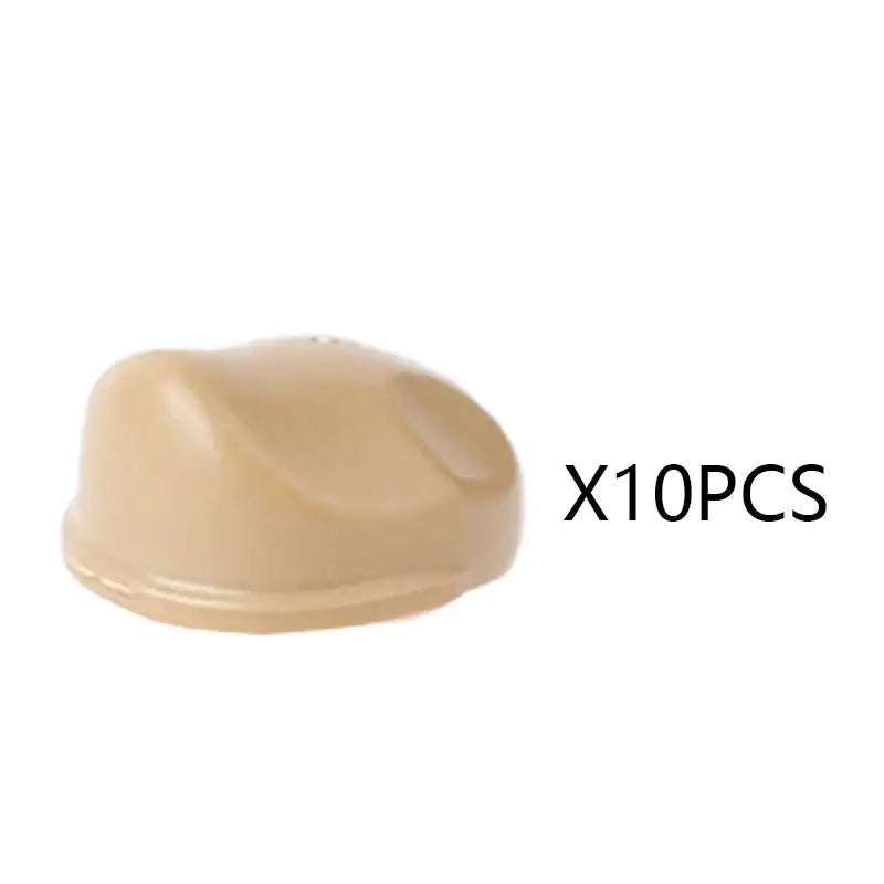 Beige plastic cap with smooth rounded shape and glossy finish for lego moc militaire and lego moc ww2 accessories