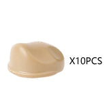 Beige plastic cap with smooth rounded shape and glossy finish for lego moc militaire and lego moc ww2 accessories