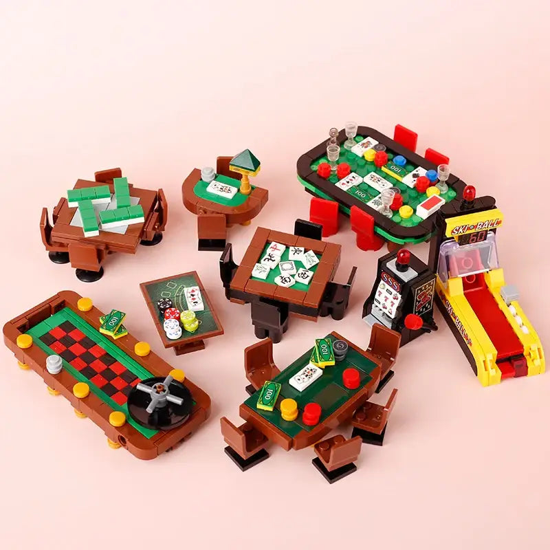 Lego MOC Casino Games Room Accessories