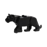 Lego moc figurine panthère noire en plastique avec finition brillante pour lego animaux de ferme détaillée
