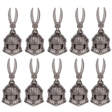 Argentées miniatures casques de chevalier en métal avec détails ornés pour lego moc armes médiévales accessoire lego