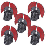 Pin casque spartiate lego moc medieval en plastique noir avec plume rouge vif accessoire lego moc armes médiévales