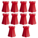 Accessoire lego moc medieval robe en plastique rouge avec tissu plissé et col décoratif pour lego moc armes médiévales