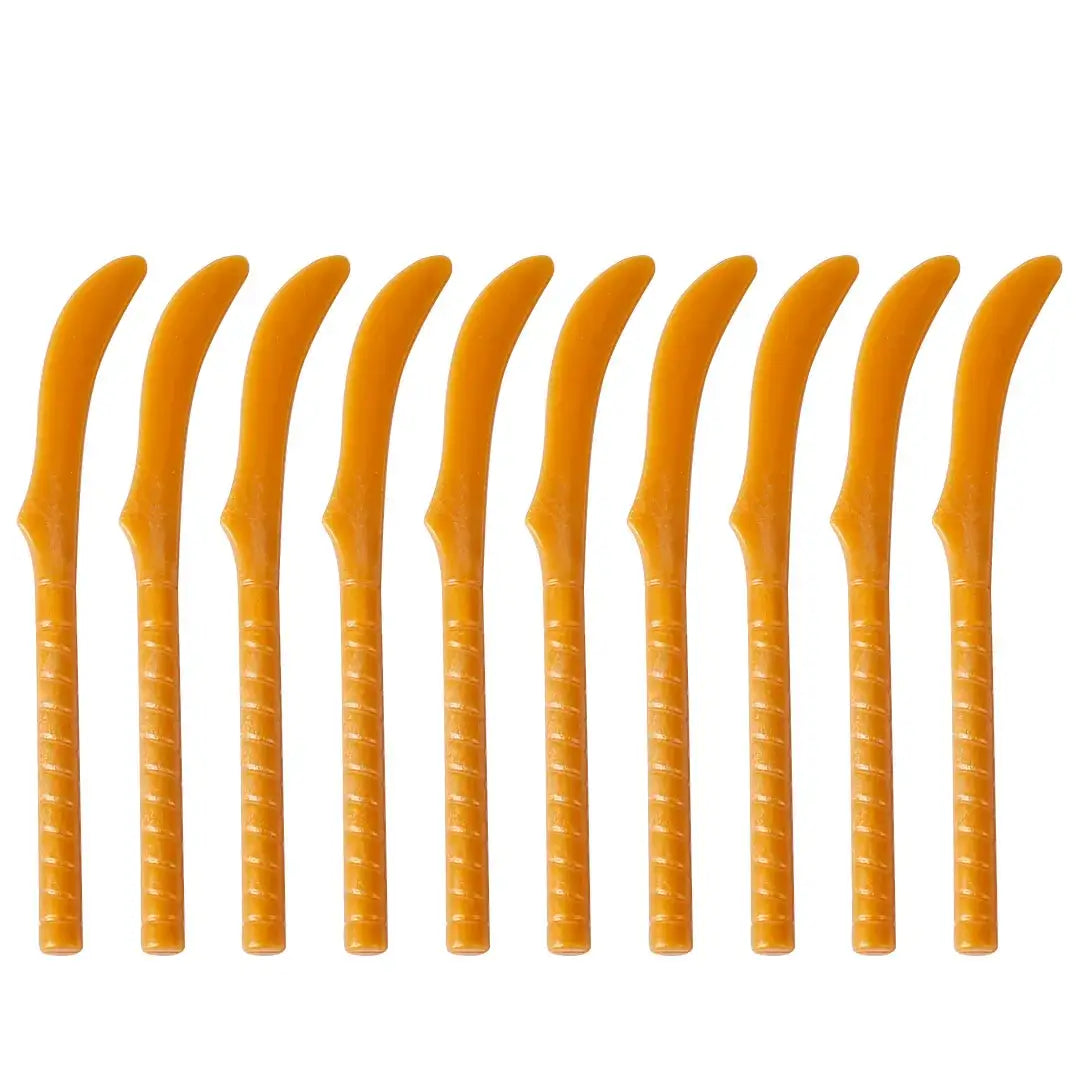 Set de dix sécateurs en plastique orange avec poignées texturées accessoire lego moc médiéval
