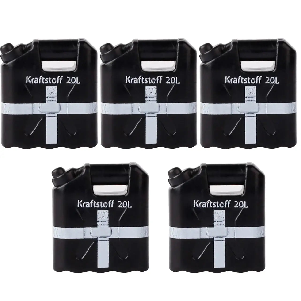 Miniatures noires de bidons à carburant 20l lego moc ww2 en plastique avec sangles argentées pour lego adulte militaire